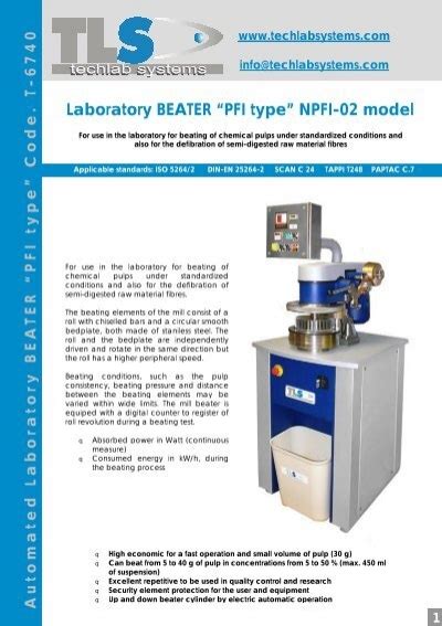 Laboratory PFI Beater φ250×52 distribution|Pfi Beater .